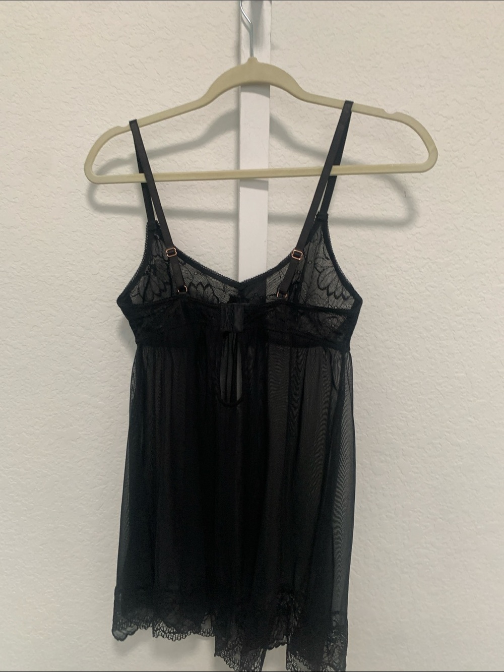 RACHEL Rachel Roy Black Lace & Mesh Chemise - Picture 5 of 8